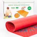 Аппликатор Ляпко, р. 48смх27.5см Коврик большой игольчатый шаг игл 7 мм красный