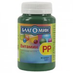 Благомин Витамин РР (Никотиновая кислота) 20 мг, капсулы 0.25 г 90 шт