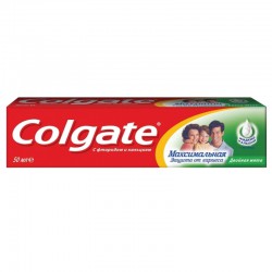 Зубная паста, Colgate (Колгейт) 50 мл максимальная защита от кариеса двойная мята