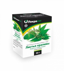 Крапивы листья, сырье измельч. 50 г №1 БАД к пище